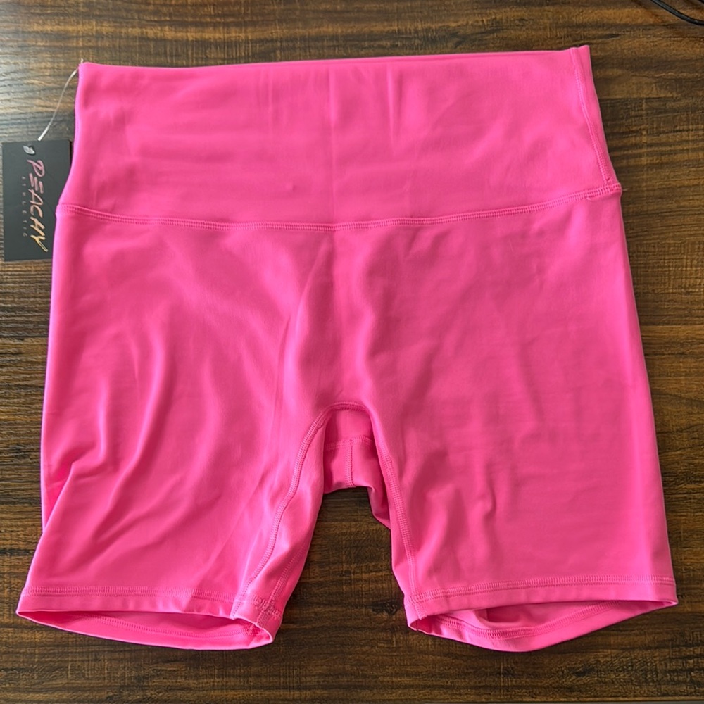 Peachy Athletic Malibu Shorts Atomic Pink XL